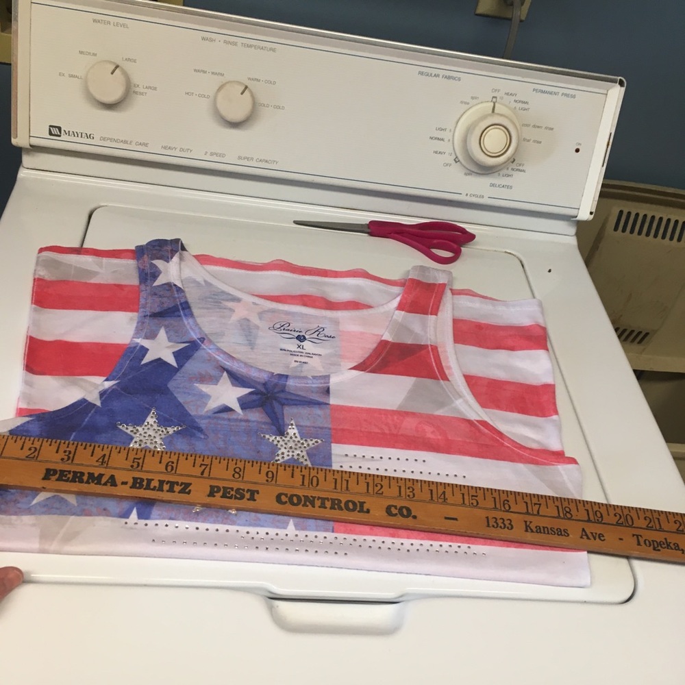 Prairie Rose American Flag Sparkle Tank - Picture 6 of 8